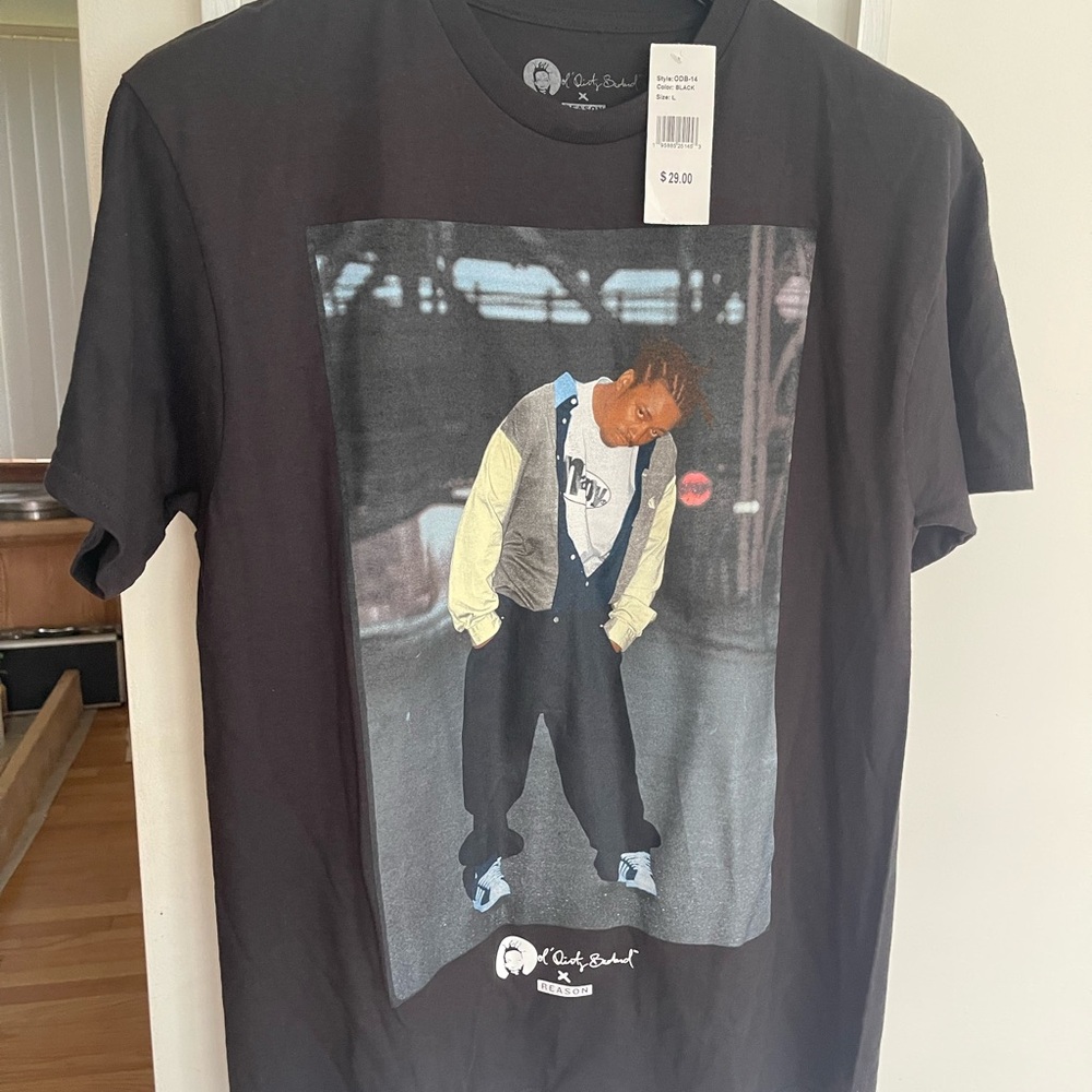 ODB black X Reason Wu Tang Clan Hip Hop Rap Graphic Tee Mens LARGE NEW NWT
